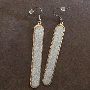 Sparkly Silver and Gold Earrings.